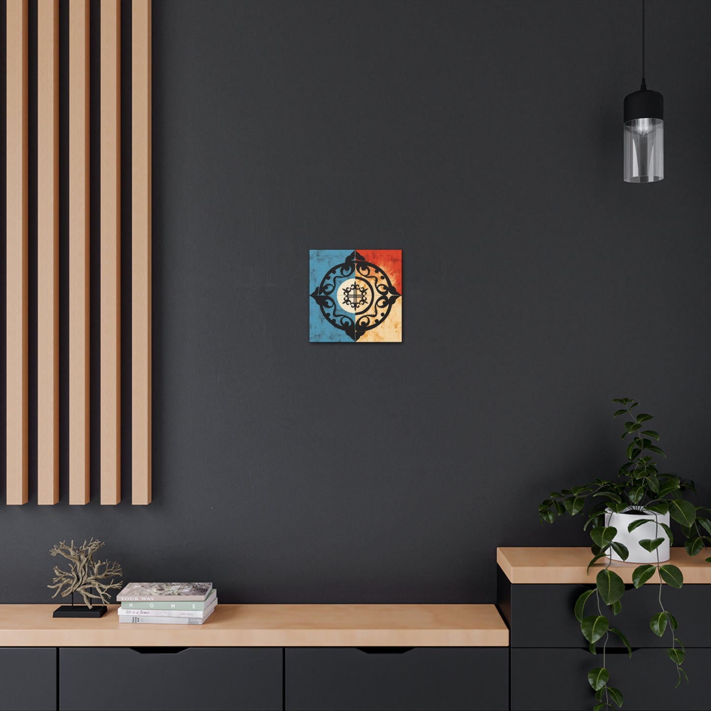 ASYLANA Kazakh Canvas Print Wrap Gallery Wall Art with traditional design for Modern Home Decor 118