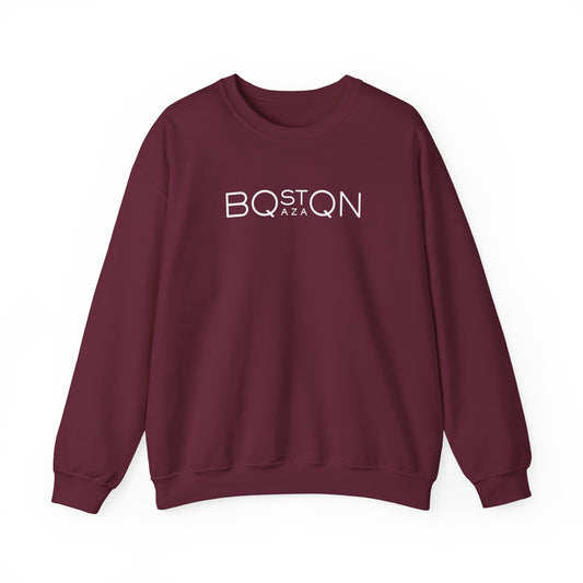 Boston Qazaq Minimalist Crewneck Sweatshirt Kazakh Style - Perfect Kazakhstan Gift