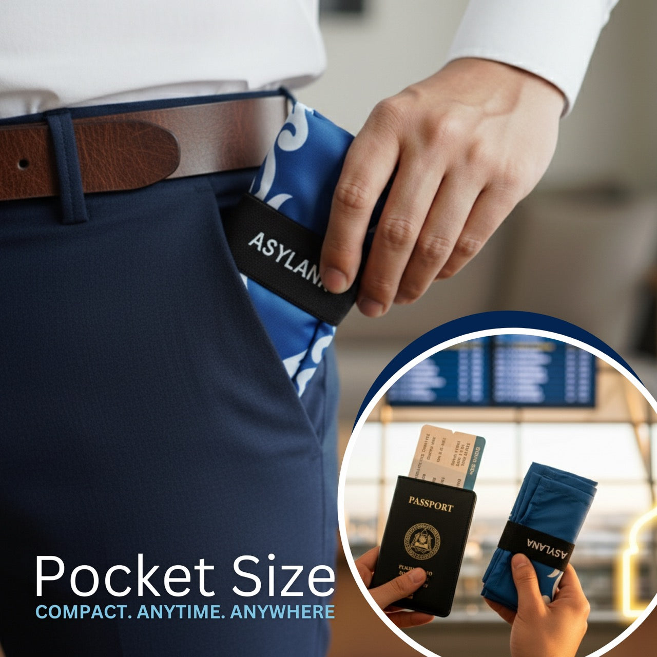 ASYLANA Islamic Small Pocket Prayer Mat –  Waterproof & Thin Travel Jainamaz