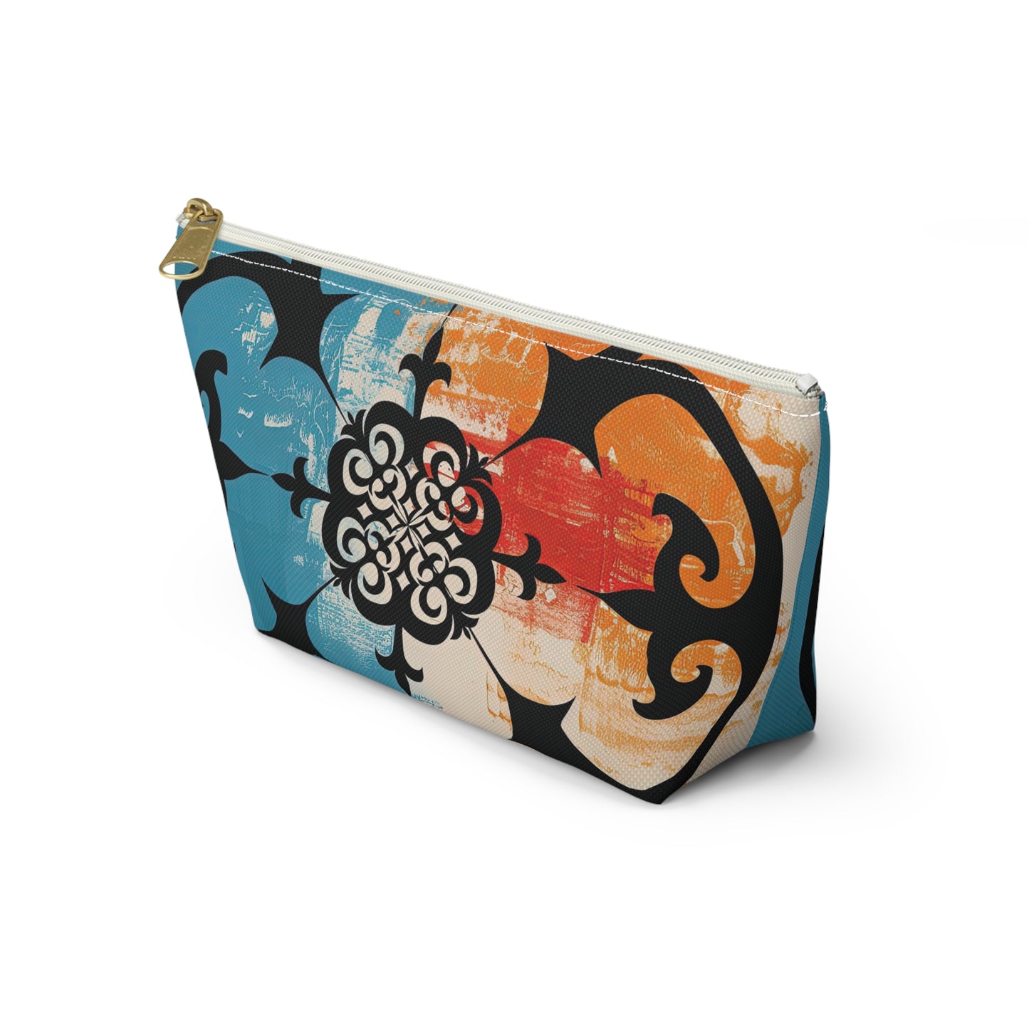 ASYLANA Accessory Pouch Bag for Cosmetics Jewelry Makeup and Travel with Kazakh Art and Design 520