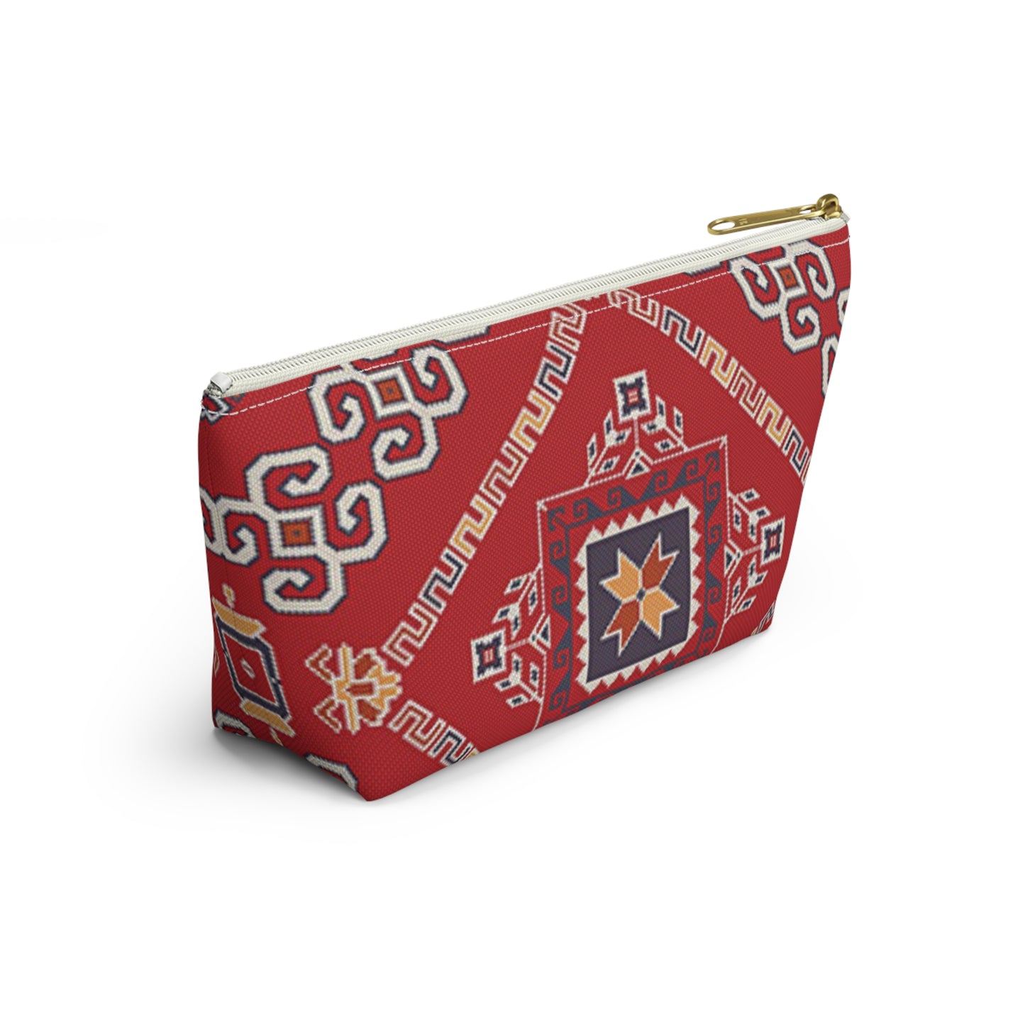 ASYLANA Accessory Pouch Bag for Cosmetics Jewelry Makeup and Travel with Kazakh Art and Design 518