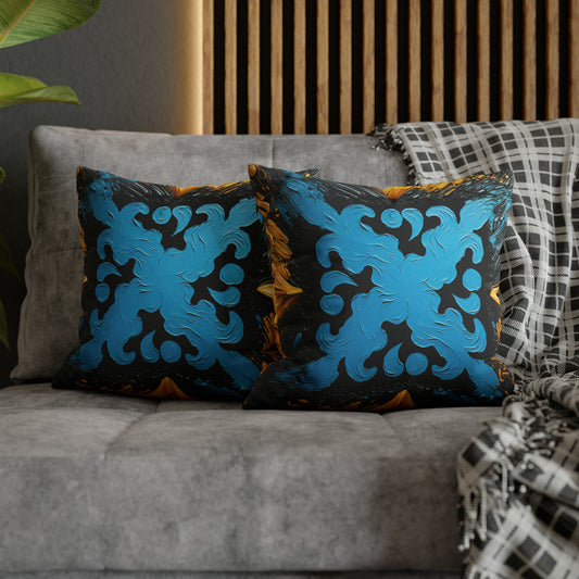 ASYLANA Square Pillow Case Cover with Kazakh Qazaq Art & Patterns 114