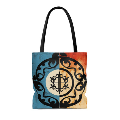 ASYLANA Tote Bag based on Qazaq Art with ethnic patterns 118