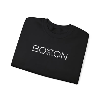 Boston Qazaq Minimalist Crewneck Sweatshirt Kazakh Style - Perfect Kazakhstan Gift