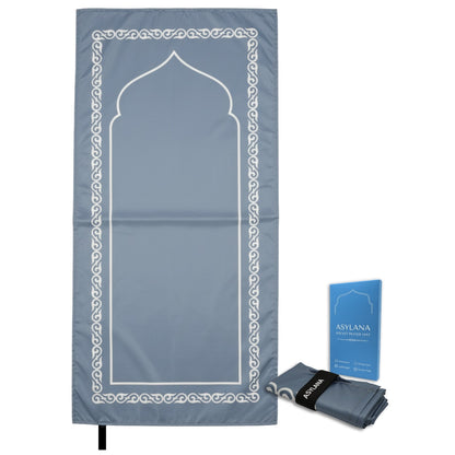 ASYLANA Portable Pocket Prayer Mat – Waterproof Islamic Central Asian Design