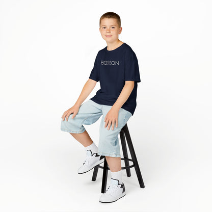 Kids Boston QAZAQ T-Shirt Kazakh Style Youth Tee for Boy or Girl