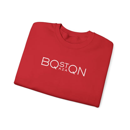 Boston Qazaq Minimalist Crewneck Sweatshirt Kazakh Style - Perfect Kazakhstan Gift