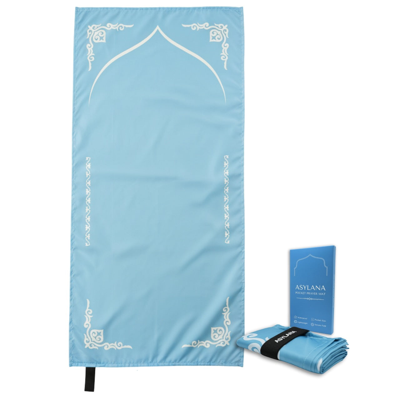 ASYLANA Compact Islamic Muslim Foldable Prayer Mat | Pocket Seccade