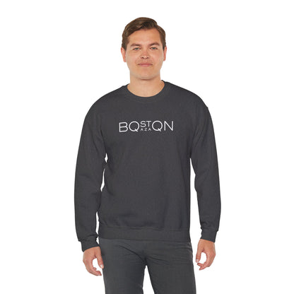 Boston Qazaq Minimalist Crewneck Sweatshirt Kazakh Style - Perfect Kazakhstan Gift