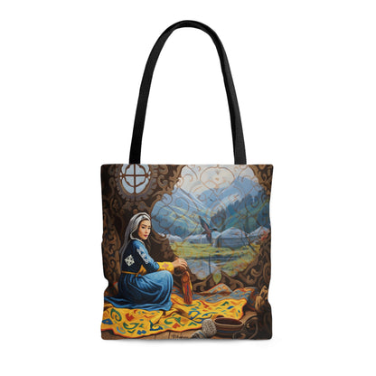 ASYLANA Tote Bag based on Qazaq Art with ethnic patterns 117