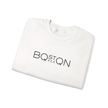 Boston Qazaq Minimalist Crewneck Sweatshirt Kazakh Style - Perfect Kazakhstan Gift
