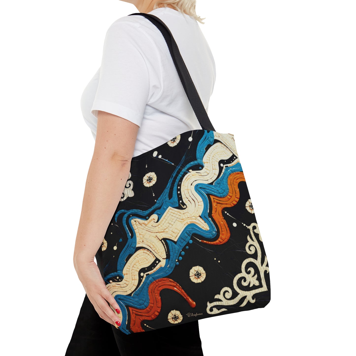 ASYLANA Tote Bag based on Qazaq Art with ethnic patterns 101