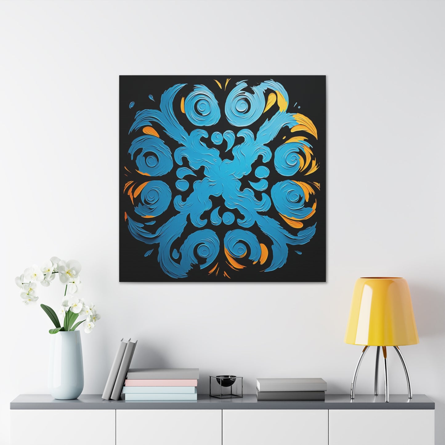 ASYLANA Kazakh Canvas Print Wrap Gallery Wall Art with Traditional Authentic Kazakh Ornaments 106