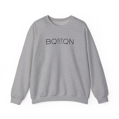 Boston Qazaq Minimalist Crewneck Sweatshirt Kazakh Style - Perfect Kazakhstan Gift