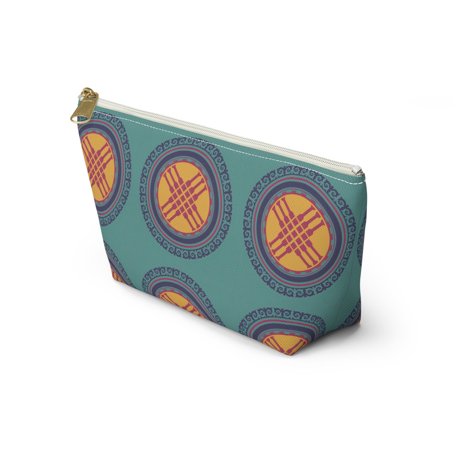 ASYLANA Accessory Pouch Bag for Cosmetics Jewelry Makeup and Travel with Kazakh Art and Design 517