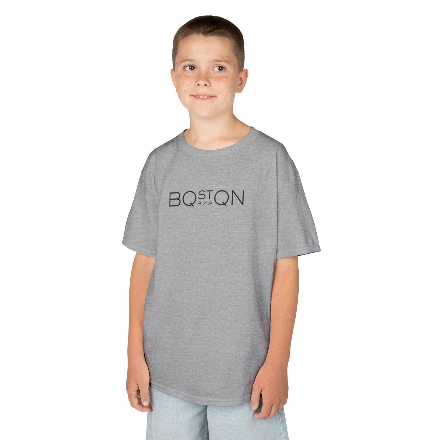 Kids Boston QAZAQ T-Shirt Kazakh Style Youth Tee for Boy or Girl