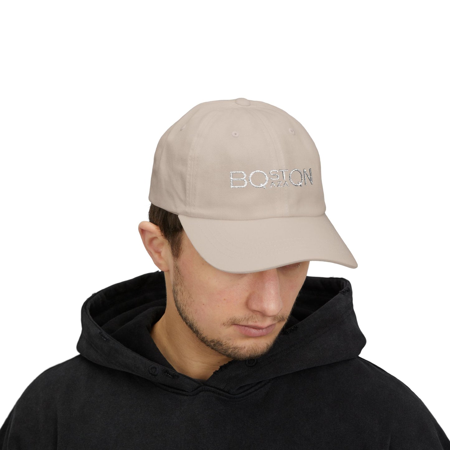 Embroidered Boston QAZAQ Classic Cap with Adjustable Strap