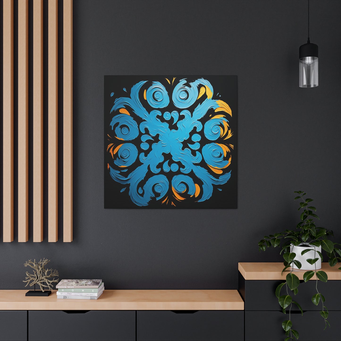 ASYLANA Kazakh Canvas Print Wrap Gallery Wall Art with Traditional Authentic Kazakh Ornaments 106