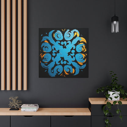 ASYLANA Kazakh Canvas Print Wrap Gallery Wall Art with Traditional Authentic Kazakh Ornaments 106