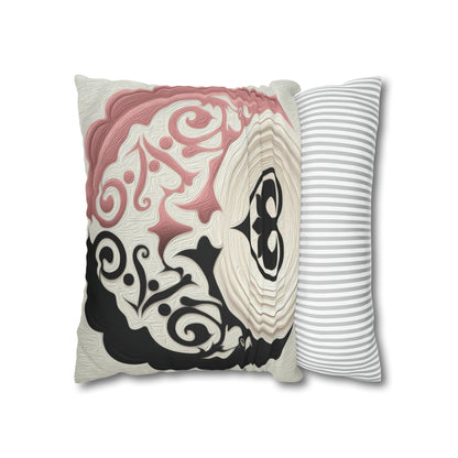 ASYLANA Square Pillow Case Cover with Kazakh Qazaq Art with Patterns 113