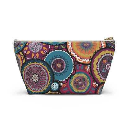 ASYLANA Accessory Pouch Bag for Cosmetics, Jewelry, Makeup, and Travel with Kazakh Art and Design 522