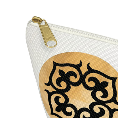 ASYLANA Accessory Pouch Bag for Cosmetics Jewelry Makeup and Travel with Kazakh Art and Design 510