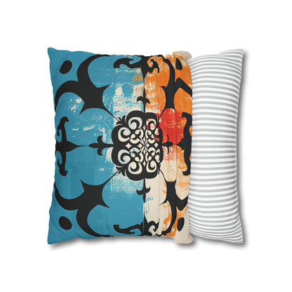 ASYLANA Square Pillow Case Cover with Kazakh Qazaq Art Patterns 105