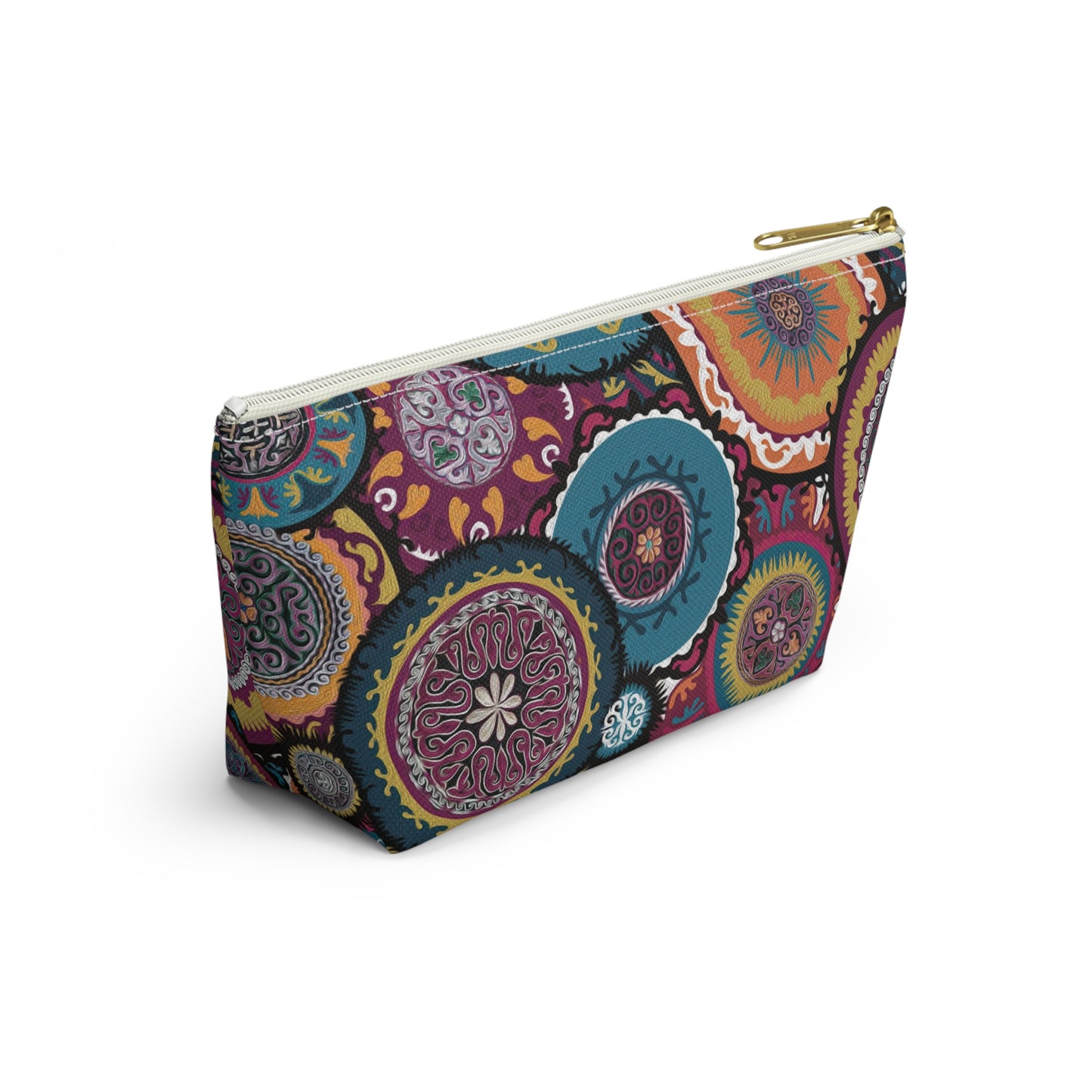 ASYLANA Accessory Pouch Bag for Cosmetics, Jewelry, Makeup, and Travel with Kazakh Art and Design 522