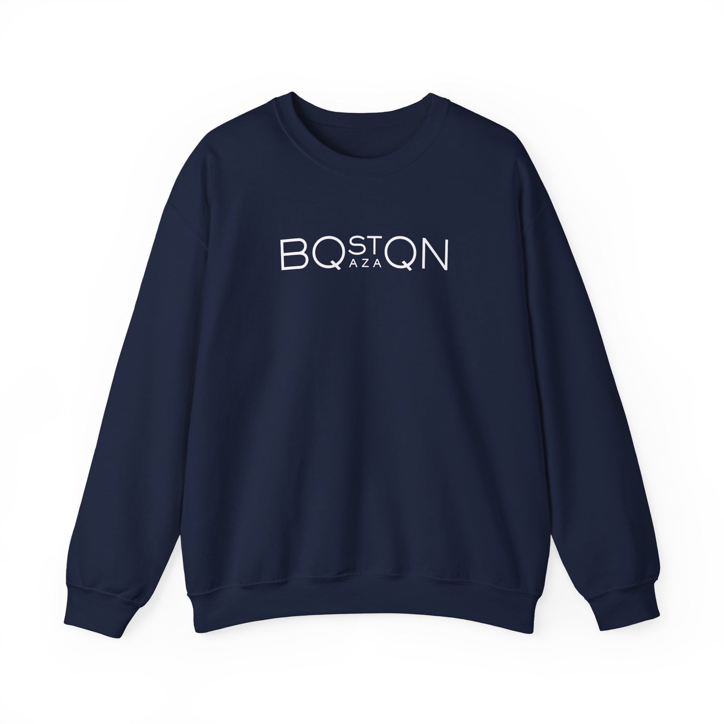 Boston Qazaq Minimalist Crewneck Sweatshirt Kazakh Style - Perfect Kazakhstan Gift