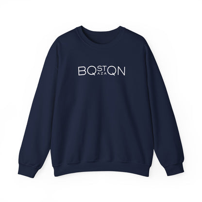 Boston Qazaq Minimalist Crewneck Sweatshirt Kazakh Style - Perfect Kazakhstan Gift