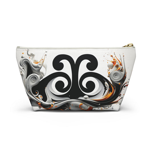 ASYLANA Accessory Pouch Bag for Cosmetics Jewelry Makeup and Travel with Kazakh Art and Design 505