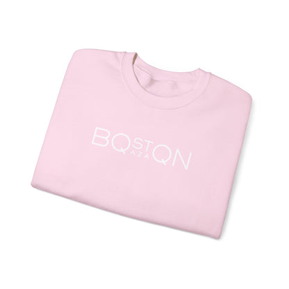 Boston Qazaq Minimalist Crewneck Sweatshirt Kazakh Style - Perfect Kazakhstan Gift