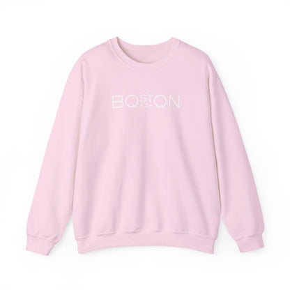 Boston Qazaq Minimalist Crewneck Sweatshirt Kazakh Style - Perfect Kazakhstan Gift