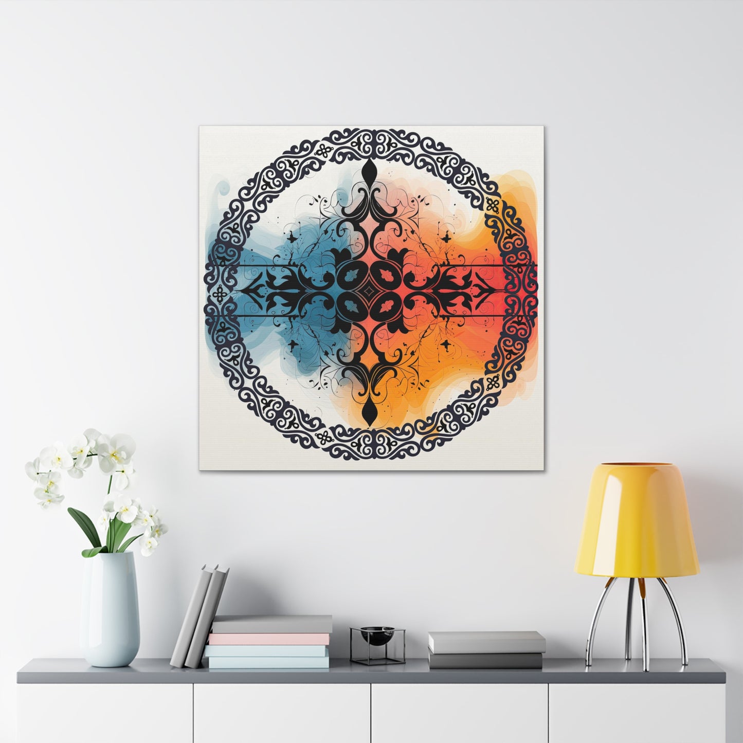 ASYLANA Kazakh Canvas Print Wrap Gallery Wall Art Home Decor with Ethnic Qazaq Patterns 102