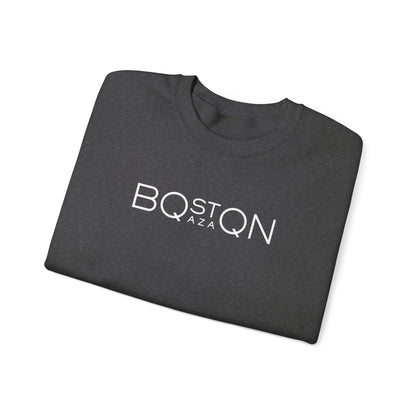Boston Qazaq Minimalist Crewneck Sweatshirt Kazakh Style - Perfect Kazakhstan Gift