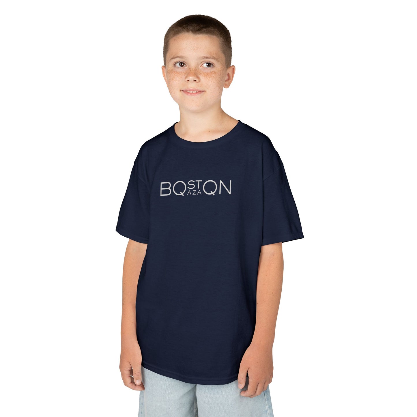Kids Boston QAZAQ T-Shirt Kazakh Style Youth Tee for Boy or Girl