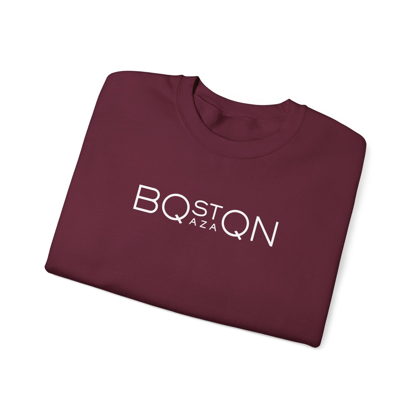 Boston Qazaq Minimalist Crewneck Sweatshirt Kazakh Style - Perfect Kazakhstan Gift