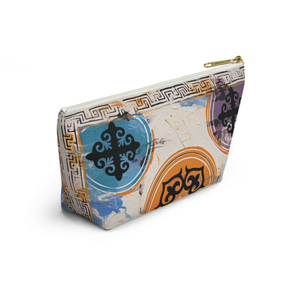 ASYLANA Accessory Pouch Bag for Cosmetics Jewelry Makeup and Travel with Kazakh Art and Design 503