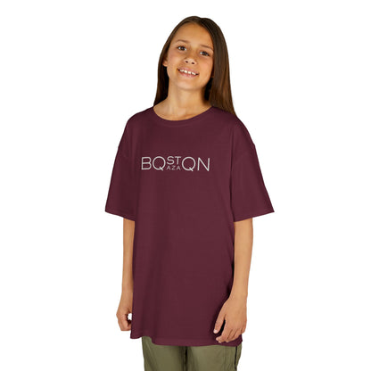 Kids Boston QAZAQ T-Shirt Kazakh Style Youth Tee for Boy or Girl