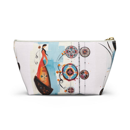 ASYLANA Accessory Pouch Bag for Cosmetics Jewelry Makeup and Travel with Kazakh Art and Design 502