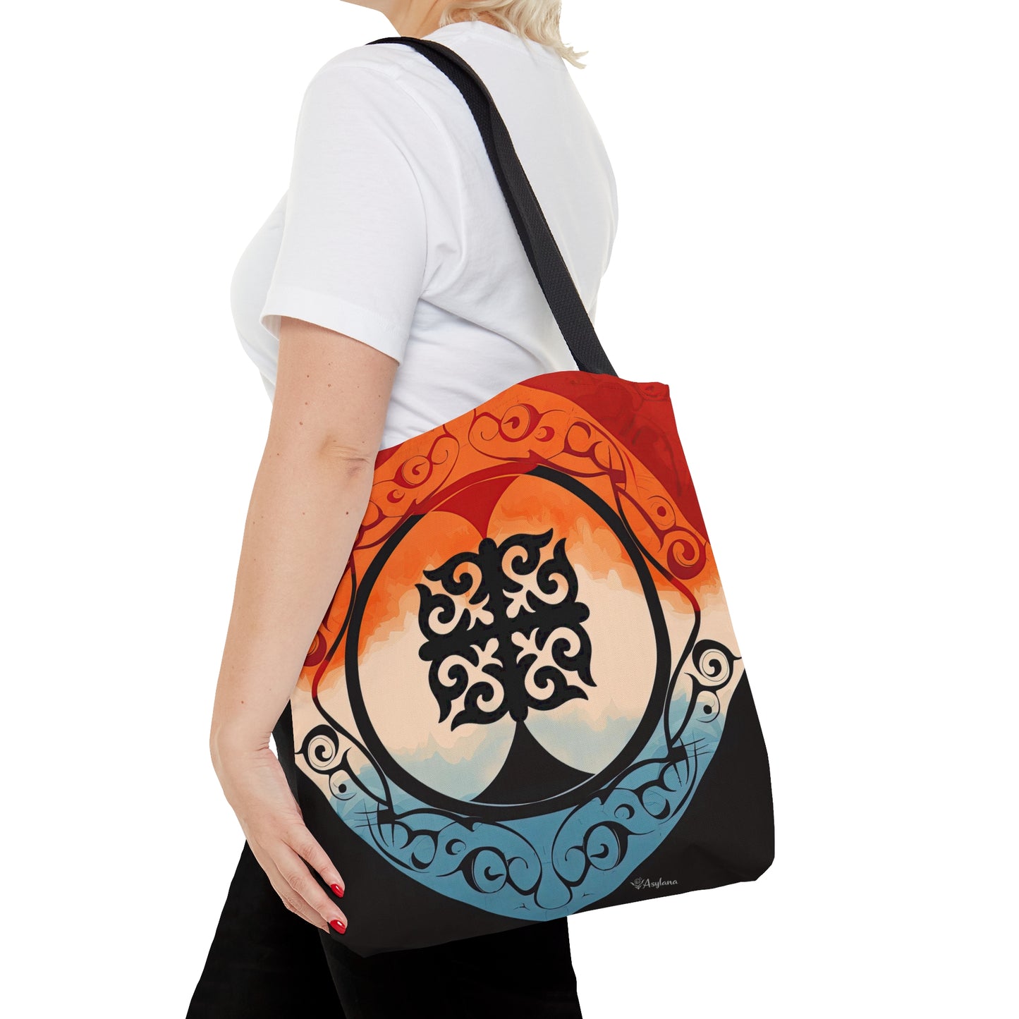 ASYLANA Tote Bag based on Qazaq Art with ethnic patterns 111