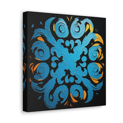 ASYLANA Kazakh Canvas Print Wrap Gallery Wall Art with Traditional Authentic Kazakh Ornaments 106