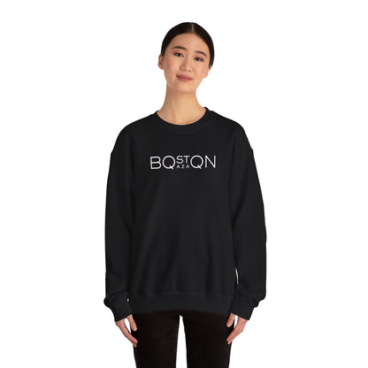 Boston Qazaq Minimalist Crewneck Sweatshirt Kazakh Style - Perfect Kazakhstan Gift