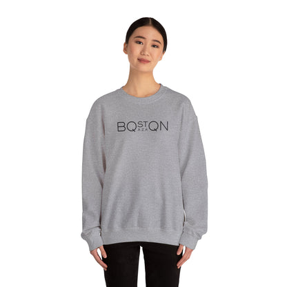 Boston Qazaq Minimalist Crewneck Sweatshirt Kazakh Style - Perfect Kazakhstan Gift