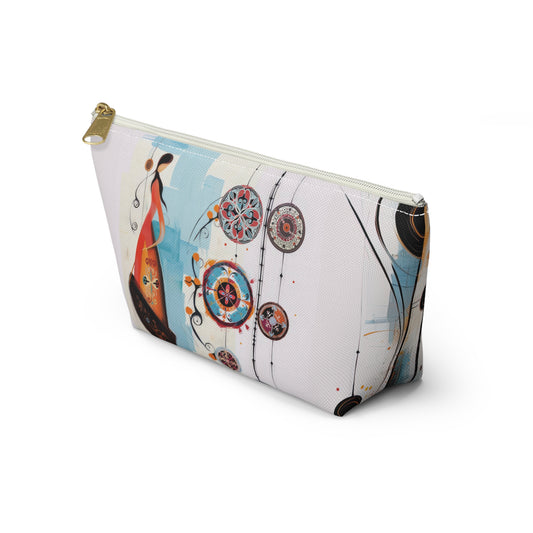 ASYLANA Accessory Pouch Bag for Cosmetics Jewelry Makeup and Travel with Kazakh Art and Design 502