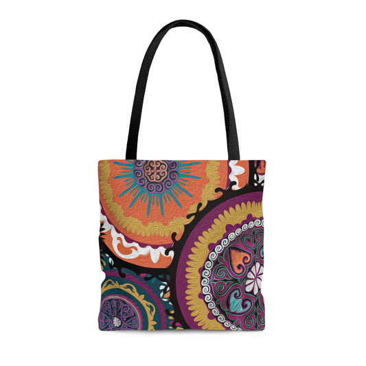 ASYLANA Tote Bag based on Qazaq Art with ethnic patterns of Central Asia Handbag 201