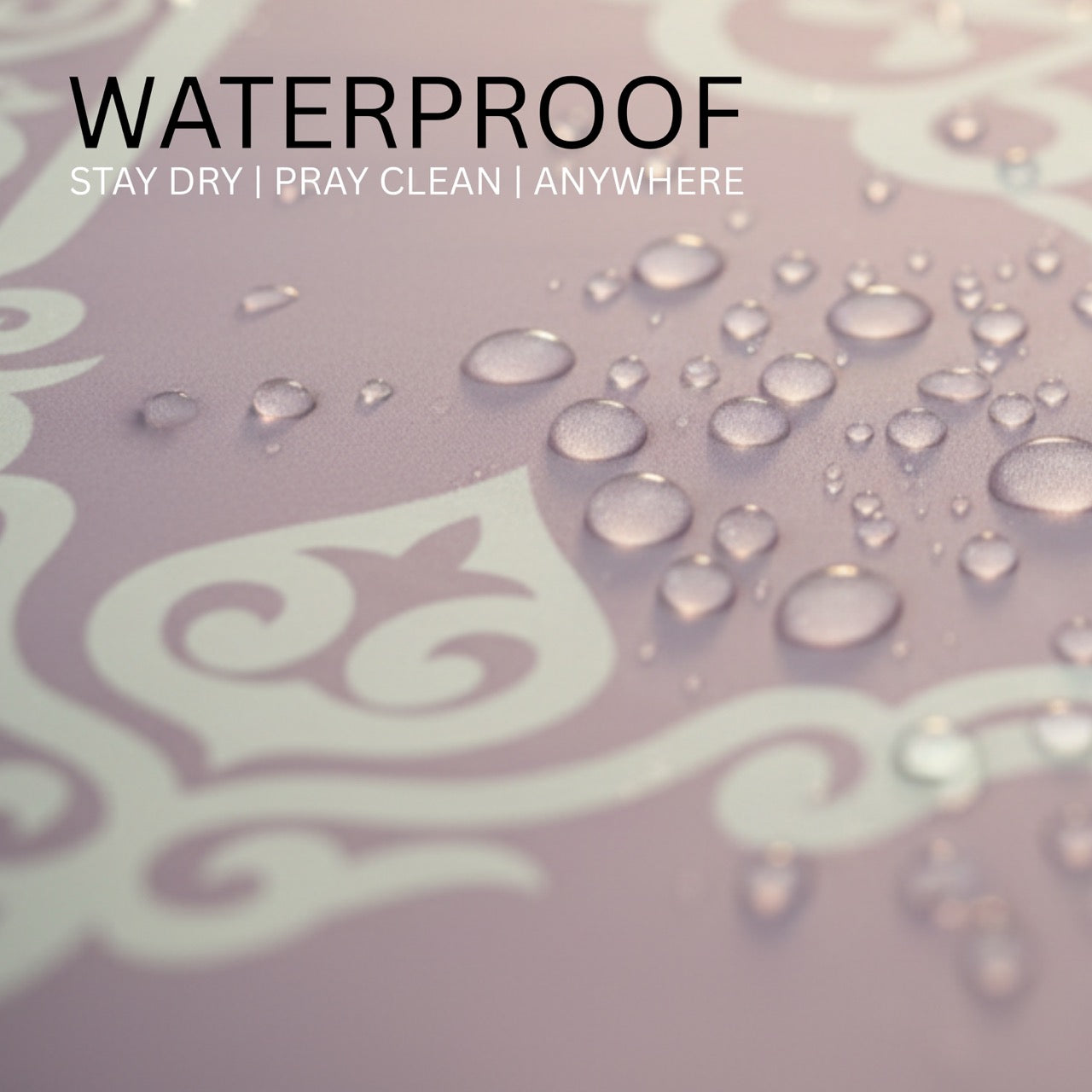 ASYLANA Islamic Pocket Travel Prayer Mat –  Waterproof & Lightweight Sajjadah Lilac