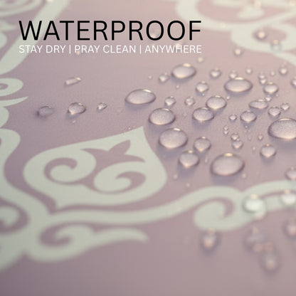 ASYLANA Islamic Pocket Travel Prayer Mat –  Waterproof & Lightweight Sajjadah Lilac