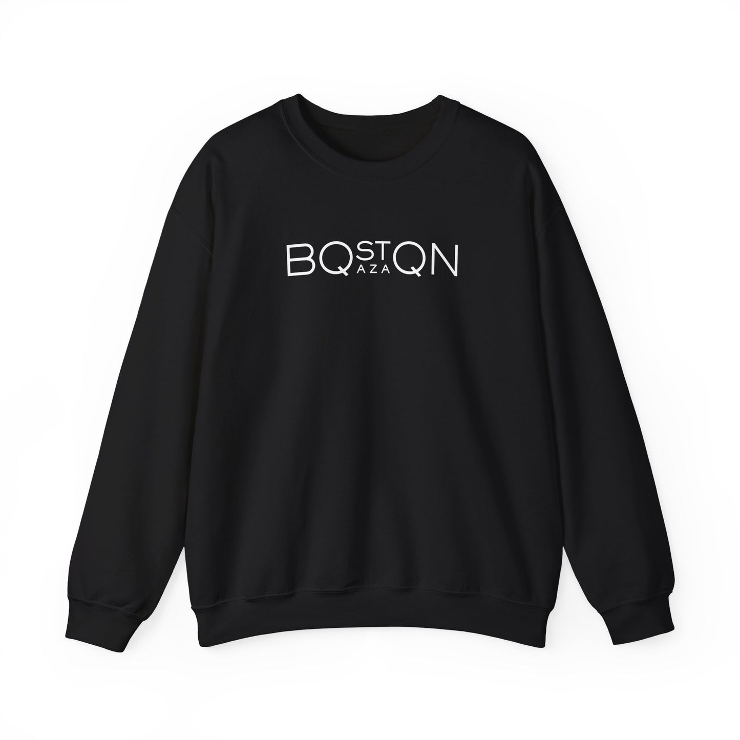 Boston Qazaq Minimalist Crewneck Sweatshirt Kazakh Style - Perfect Kazakhstan Gift