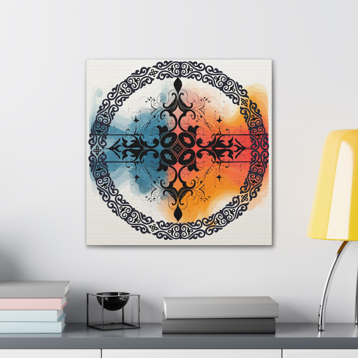 ASYLANA Kazakh Canvas Print Wrap Gallery Wall Art Home Decor with Ethnic Qazaq Patterns 102